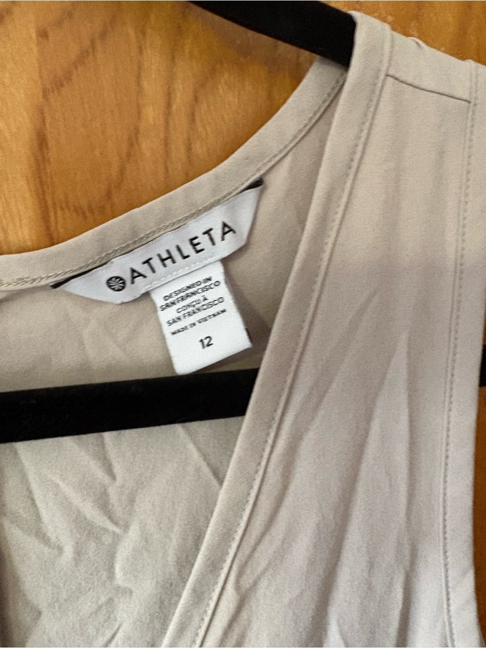 Athleta Sleeveless V-Neck Jumpsuit in Light tan 12 - Picture 2 of 10